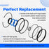 Replace for Hydraulic Log Splitter Cylinder Rebuild Seal Kit, Fit for 4.5" Bore x 1.75" Rod Cylinder...