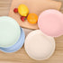 LuckyZone 7.8 Inches Unbreakable Wheat Straw Plates - Reusable Plate Set - Dishwasher & Microwave Safe - Perfect for Dinner Dishes - Healthy, BPA ...