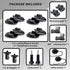 Universal Helmet Adhesive Sticky Mount for Action Cameras, Includes 4 Curved/Flat Mounts, 2 Anchors, 2 Base Mounts, 2 Tripod Adapters, Compatible ...
