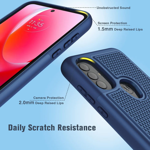 BNIUT for Motorola Moto G Power 2022 Case: Moto G Play 2023 case & Moto G Pure 2021 case - Dual Layer Protective Heavy Duty Phone Cover Shockproof...