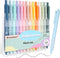 14-Pack Pastel Ballpoint Pens, Medium 1.0mm Black Ink, Retractable - For Smooth Writing and Journaling...
