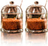 2 Pieces Glass Spice Container with Lids, Clear Sugar Bowl with Spoons Sugar Container Storage Canisters Jars for Salt Sugar Spice Tea...