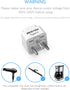 BESTEK Israel Travel Plug Adapter, Grounded Universal Type H Plug Adapter Israel to US Adapter - Ultra Compact for Israel, Palestine and More, 3 P...