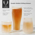 Viski Glacier Whiskey Glass, Double Walled Chilling Whiskey Glass, Active Cooling Gel, 6 Ounces, Clear Glass, Chilling Technology, Set of 1...