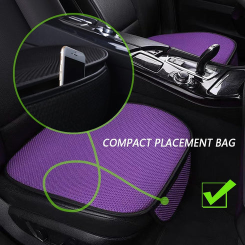2PCS Summer Ventilated Car Seat Cover,Breathable Cooling Car Seat Cushion,Anti-Slip Car Seat Protector with Storage Pocket Fit for Car Truck SUV V...