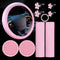 10 Pc Pink Leather Steering Wheel Cover Set - With Seat Belt Pads, Cup Holders, Bling Buttons...