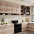 CRE8TIVE Brown Grey Wood Wallpaper Peel and Stick Textured Light Wood Contact Paper for Cabinets Countertops Waterproof Self Adhesive Removable Fa...