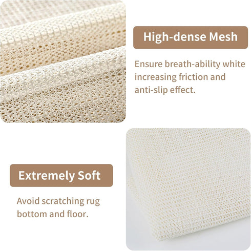 Non Slip Rug Pad, Anti Slip Rug Pad, Rug Gripper Protective Cushioning Pad for Tatami Mats, Office Chairs Beds Yoga Mats Sofas, Keep Your Rugs in ...