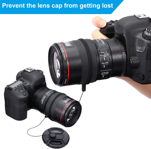 PATIKIL 95mm Lens Cap Set, 3Pack Sides Pinch Snap Camera Lens Cover for Front Len Suitable for 95mm Thread Universal DSLR Lenses for Nikon, for Fu...