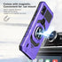 Ailiber for AT&T Motivate 4 Case with Stand, Cricket Icon 5 Phone Case with Screen Protector, for Magnetic Car Mount, Military Grade, Shockproof R...
