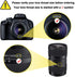 Camera Lens Hood, Collapsible Reversible Filter Thread Rubber Digital Lens Hood DSLR Lens Cap Shade...