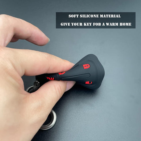 TANDRIVE 2PCS Silicone Smart Key Fob Cover for 2023 2022 2021 2020 2019 GMC Sierra and Chevy Silverado 1500 2500HD 3500HD, Remote Protector Case(5...