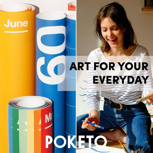 Poketo x Headspace Sticky Notes - 4 Shapes and Colors for Mental Notes and Reminders, Stocking Stuffers for Teens, Art Supplies, Teacher Gifts, Ho...