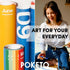 Poketo x Headspace Sticky Notes - 4 Shapes and Colors for Mental Notes and Reminders, Stocking Stuffers for Teens, Art Supplies, Teacher Gifts, Ho...