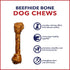 Pet Factory American Beefhide 12" Knotted Bone Dog Chew Treat - Peanut Butter Flavor, 1 Count/1 Pack...