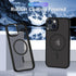 QLTYPRI Magnetic iPhone 12 Case/iPhone 12 Pro Case (6.1 inch) Compatible with Wireless Charger, Protective Shockproof Translucent Case Matte Slim ...