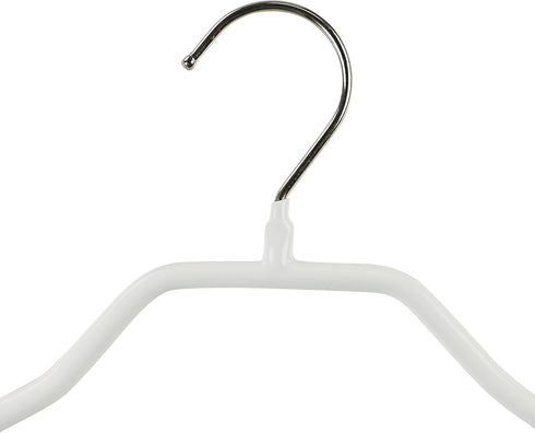 Mawa by Reston Lloyd BodyForm Series Non-Slip Space-Saving Clothes Hanger For Jackets, Suits & Coats, 16-1/2",Style 42/L, Set of 5, White...