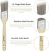 Paint Brushes Set, 5 Pcs Flat and Angle Paintbrushes for Wall and Trim, Suitable for Oil-based Paints, Water-based Paints, Stains, Home Improvemen...