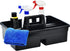3-Compartment Plastic Cleaning Caddy Basket – Stackable Large Commercial Quality Plastic Tool Organizer Bucket with Handle, Black...