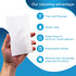 100PCS Eraser Sheets, Magic Cleaning Sponge Disposable, Thin Nano Dish Sponge Cleaner Pads Eraser Wipes for Kitchen Shoe Furniture Bathroom Shower...