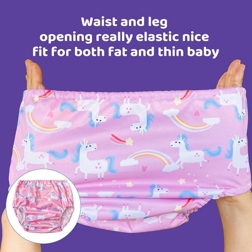 Waterproof Swim Diaper Cover with Good Elastic Rubber for Toddlers - Girl 2t...