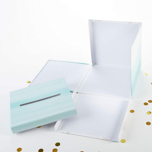 Kate Aspen Geometric Floral Wedding Card Box, Money Box, Wedding Decorations For Reception - Also Perfect for Baby Showers, Birthdays, Graduation...
