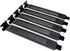 5pcs Black PCI Slot Cover Dust Filter Blanking Plate Hard Steel with Screw...