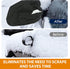 2 PCS Car Side Mirror Snow Cover, 12.9" x 10.6" 210D Silver-Coated Oxford Cloth Waterproof Dustproof Side Mirror Cover, All-Season Protection Mirr...