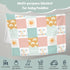 Boho Rainbow You Are My Sunshine Baby Blanket Girls Gift, Pink Sun Polka Dots Patchwork Flannel Fleece Nursery Bed Blankets, Soft Lightweight Newb...
