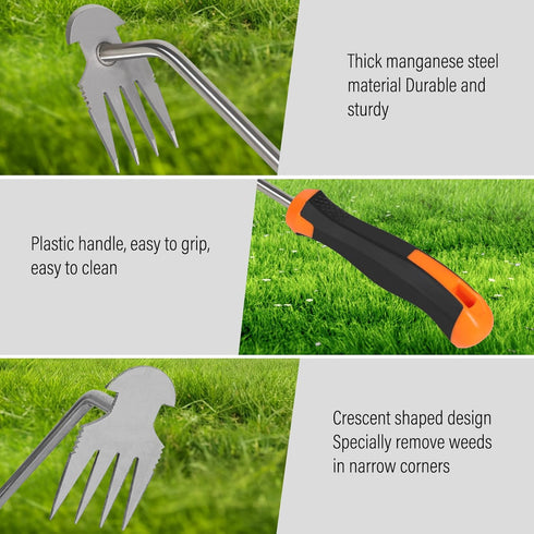 Weeding Tools,Portable Garden Weeder Tool,2024 New Manganese Steel Weed Puller,for Hand Weeder for Vegetable Gardening Backyard Farm Planting & Up...