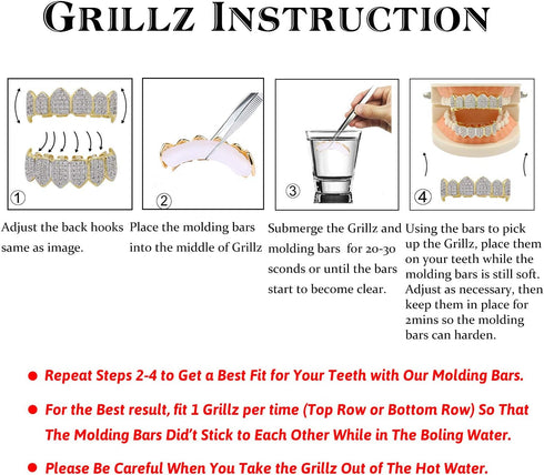TOPGRILLZ Gold Poker Grills for Your Teeth for Men & Women, 18K Gold Plated Brass, Heart, Unisex, Hip Hop Faux Diamond Grillz Teeth Jewelry, Party...