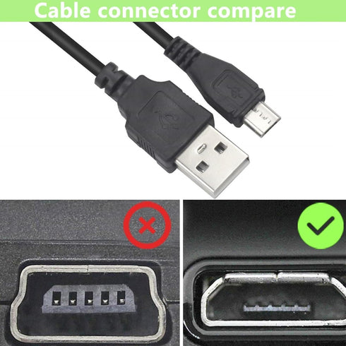 Sqrmekoko USB Interface Charging Cord Data Transfer Micro USB Cable Compatible wirh Canon PowerShot G7X Mark II, G9X, G9X Mark II, SX620 HS, SX720...