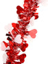 LOMIMOS 32.8 Ft Valentine's Day Tinsel Garland,Shiny Hanging Decor for Wedding Engagement Anniversary Party Supplies(Red White)...
