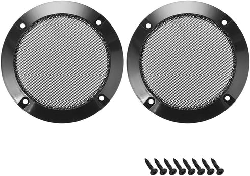uxcell 2pcs 2" Speaker Grill Mesh Decorative Circle Woofer Guard Protector Cover Parts Black...