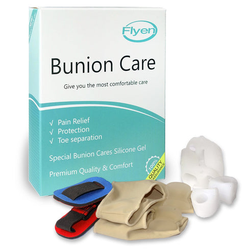 Flyen Bunion Corrector for Women and Men Bunion Pain Relief Protector Sleeves Kit - Relief Pain in Hallux Valgus, Big Toe Spacer Separators Brace ...
