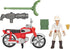 Indiana Jones Worlds of Adventure Helena Shaw Action Figure with Motorcycle Toy, 2.5-inch, Action Figures for Kids Ages 4 and Up...