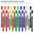 ARTEZA Oil Based Paint Markers, 20-Pack, 18 Unique Colors, 1.3 mm Line, Small Barrel, Permanent Pens, Art Supplies for Stone, Wood, Glass, Canvas...