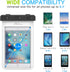 MoKo Universal Waterproof Case, Dry Bag Pouch Compatible with iPad Mini 6/5/4/3/2, Samsung Tab 5/4/3, Galaxy Note 8, Tab S2/Tab E/Tab A 8.0, LG G ...