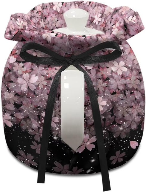 Pink Cherry Blossom Print Tea Cozy Cotton Tea Cosy for Teapots Keep Warm Teapot Cover Insulated Kettle Cover for Home Kitchen Table Decor...