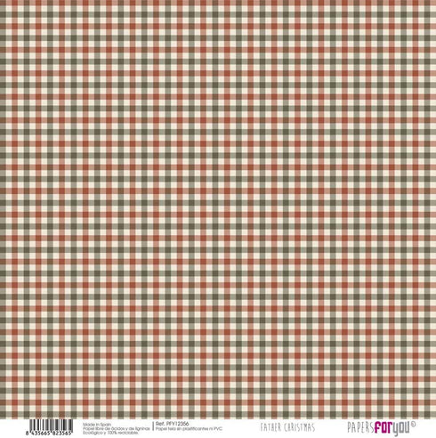 Papers For You - Scrapbooking and Craft Fabric Paper Kit | "Father Christmas" Collection | Includes 8 Single Sided Papers with Different Designs |...