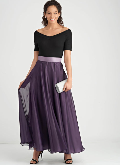 New Look Misses' Circle Skirt Sewing Pattern Packet, Design Code S9441, Sizes 8-10-12-14-16-18-20, Multicolor...