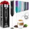 Zulay Kitchen Powerful Milk Frother Wand - Mini Milk Frother Handheld Stainless Steel - Battery Operated Drink Mixer for Coffee, Lattes, Cappuccin...