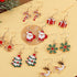 AUGSUN 9 Pairs Women Christmas Stud Earrings Set Christmas Tree Snowflake Candy Christmas Earrings for Holiday Ornaments...