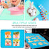 Kids Placemats, Silicone Baby Placemats for Kids Toddler Children Reusable Non-Slip Table Mats, Baby Food Mats for Restaurant, 2 Pack, Blue/Baby G...