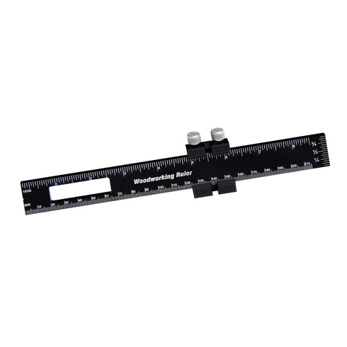 Precision Pocket Woodworking Ruler 8 inch Marking Measuring Ruler Professional Woodworking Tools Ruler Metal Construction Ruler Inch and Metric Ru...