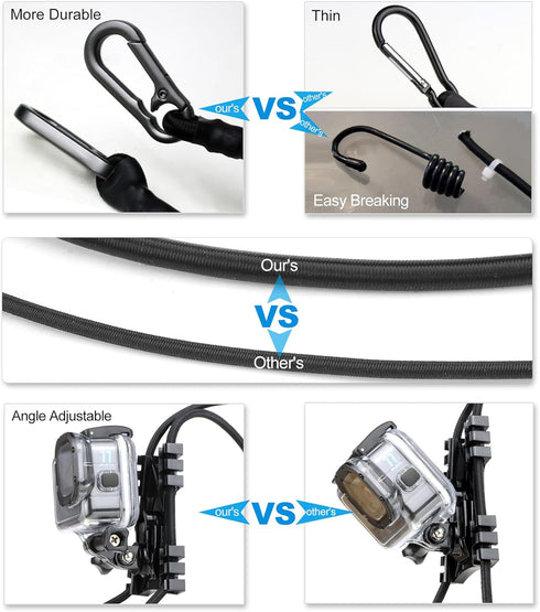 Fence Mount for GoPro Hero 12 11 10 9 8 7 6 5 4 3 Max Mini AKASO DJI Action, Chain Link Fence Backstop Mount, Fit for Softball/Baseball/Tennis Gam...