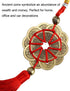 MDLUU 3 Pcs Bagua Mirror Feng Shui Ornaments, Guardian Lion Biting A Sword, Ancient Coins with Chinese Knot Tassel, Lucky Charm for Gifts, Home Pr...