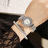 CdyBox Women Watches Diamond Luxury Quartz Watch Ladies Wristwatches with Crown Bangle Set Gifts...