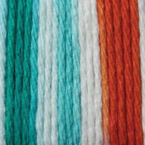 Lily Sugar 'N Cream The Original Ombre Yarn, 2oz, Gauge 4 Medium, 100% Cotton, Ahoy - Machine Wash & Dry...