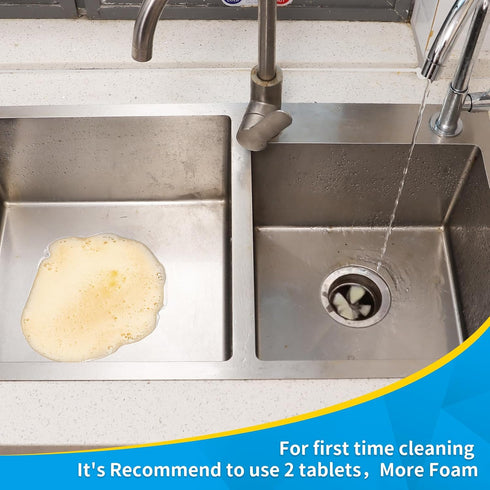 NATRUTH Garbage Disposal Cleaner Deodorizer Tablets 24 Pack - Fresh Apple Foaming Scrub Sink and Disposer Freshener, Natural Kitchen Drain Cleanin...